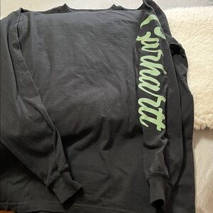 Carhartt Black Shirt with green  Logo